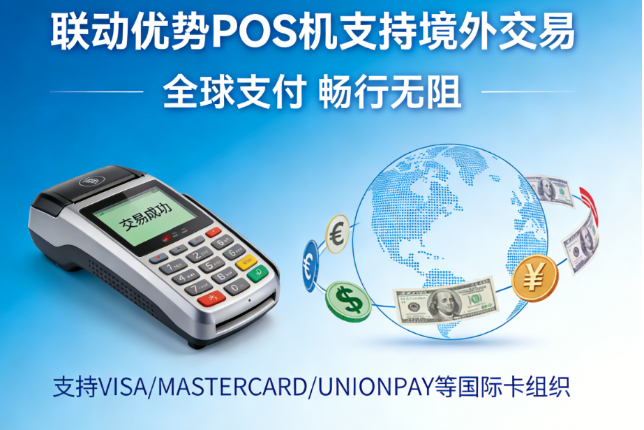 联动优势POS机支持境外交易?