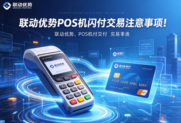 联动优势POS机闪付交易注意事项！
