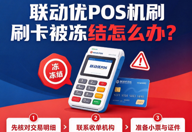 联动优POS机刷卡被冻结怎么办?